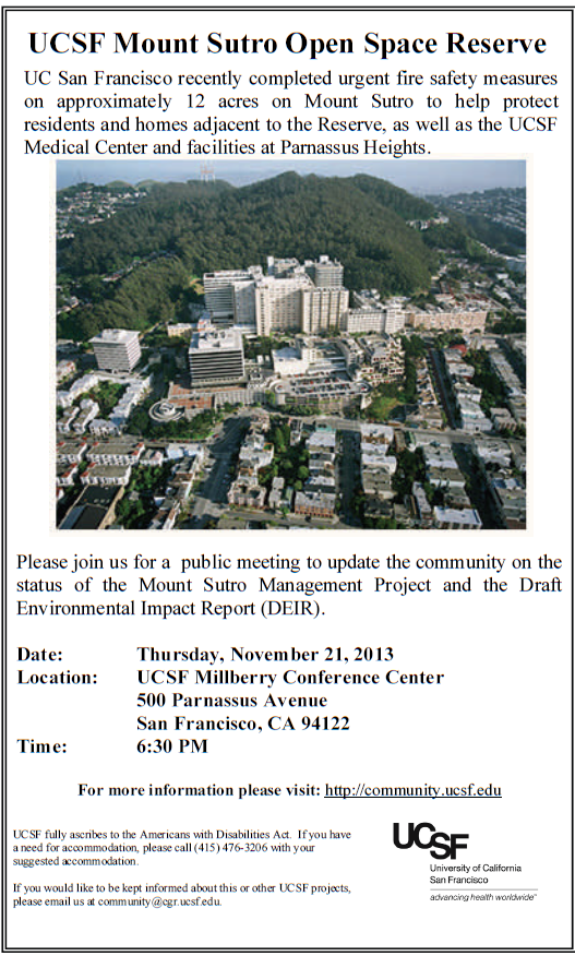 ucsf announcement 21 nov 2013  meeting