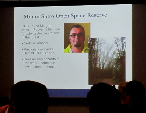 ucsf new arborist Morgan Vaisset-Fauvel