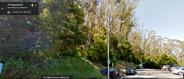 Sutro Forest - johnstone Dr - may 2011 google maps