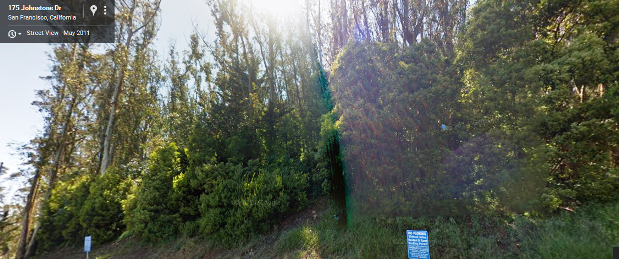 Sutro Forest - johnstone Dr2 - may 2011 google maps